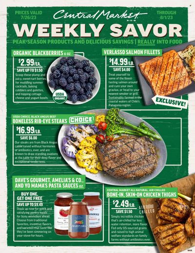 Central Market (TX) Weekly Ad Flyer Specials July 26 to August 1, 2023