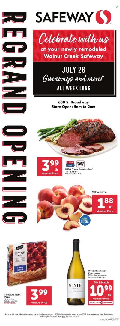 Safeway (CA) Weekly Ad Flyer Specials July 26 to August 1, 2023