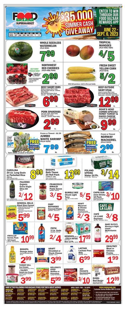 Food Bazaar (CT, NJ, NY) Weekly Ad Flyer Specials July 27 to August 2, 2023