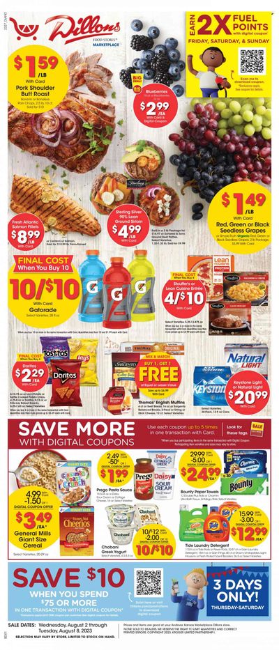 Dillons (KS) Weekly Ad Flyer Specials August 2 to August 8, 2023