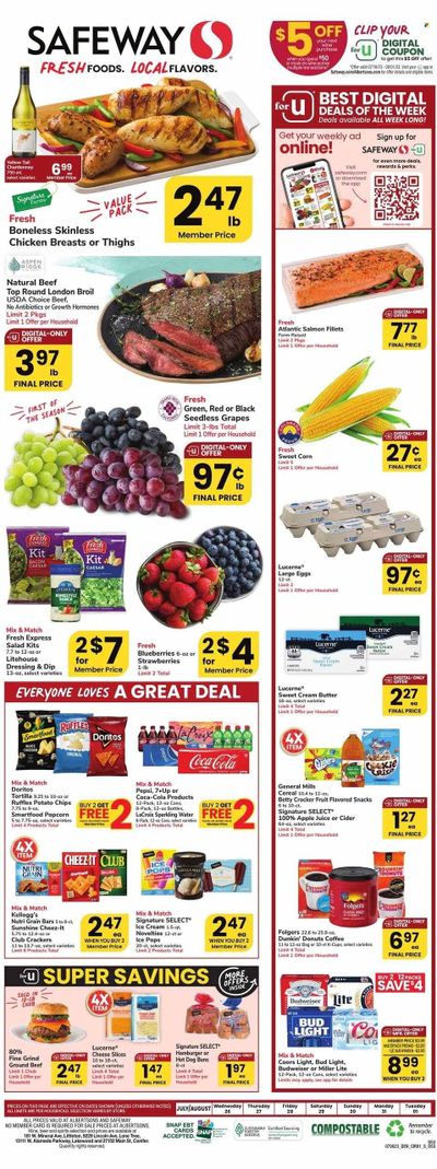 Safeway (CO) Weekly Ad Flyer Specials July 26 to August 1, 2023