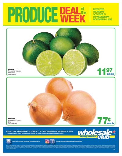 Wholesale Club (ON) Produce Deal of the Week Flyer October 31 to November 6