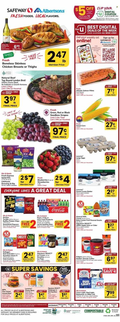 Safeway (CO) Weekly Ad Flyer Specials July 26 to August 1, 2023