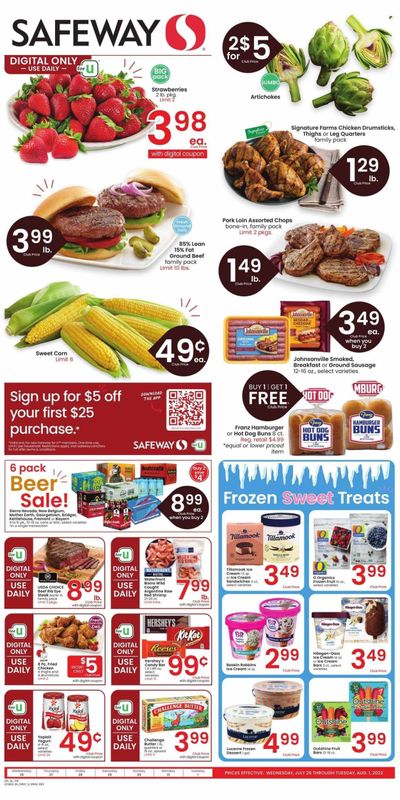 Safeway (MT) Weekly Ad Flyer Specials July 26 to August 1, 2023