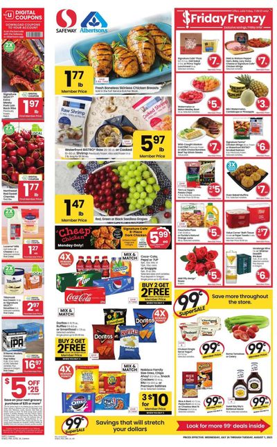 Safeway (OR, WA) Weekly Ad Flyer Specials July 26 to August 1, 2023