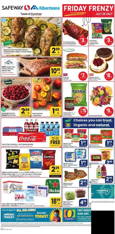 Safeway (WA) Weekly Ad Flyer Specials July 26 to August 1, 2023
