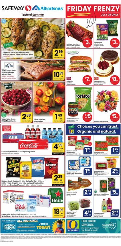 Safeway (WA) Weekly Ad Flyer Specials July 26 to August 1, 2023