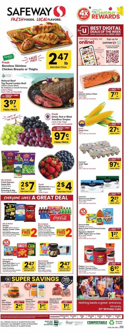 Safeway (WY) Weekly Ad Flyer Specials July 26 to August 1, 2023