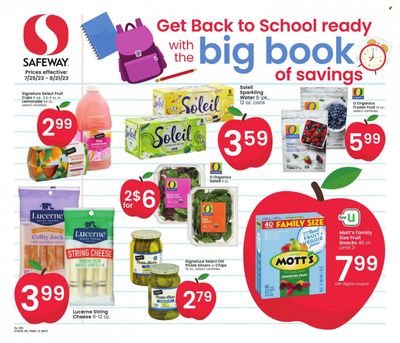 Safeway (CO) Weekly Ad Flyer Specials July 25 to August 21, 2023