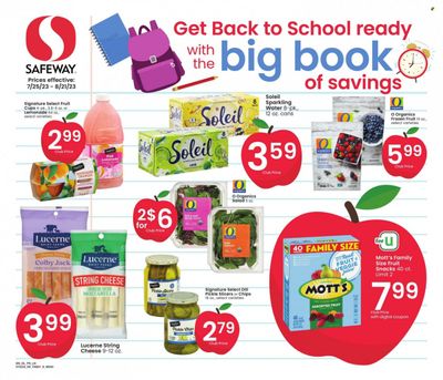 Safeway (MT, WY) Weekly Ad Flyer Specials July 25 to August 21, 2023