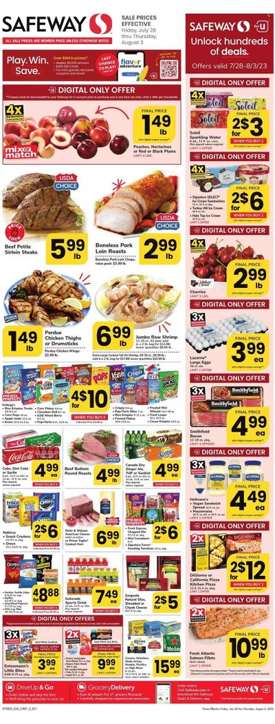 Safeway (DC) Weekly Ad Flyer Specials July 28 to August 3, 2023