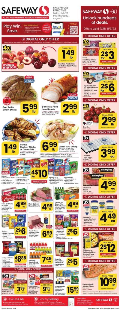 Safeway (DC) Weekly Ad Flyer Specials July 28 to August 3, 2023