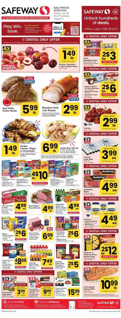 Safeway (MD) Weekly Ad Flyer Specials July 28 to August 3, 2023