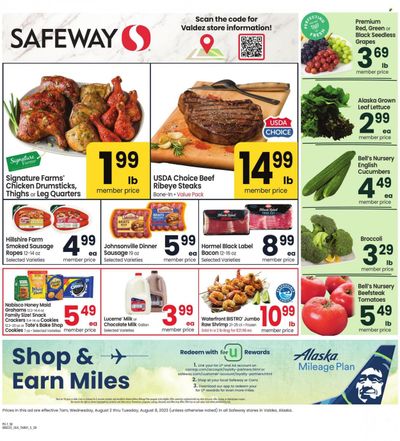 Safeway (AK) Weekly Ad Flyer Specials August 2 to August 8, 2023
