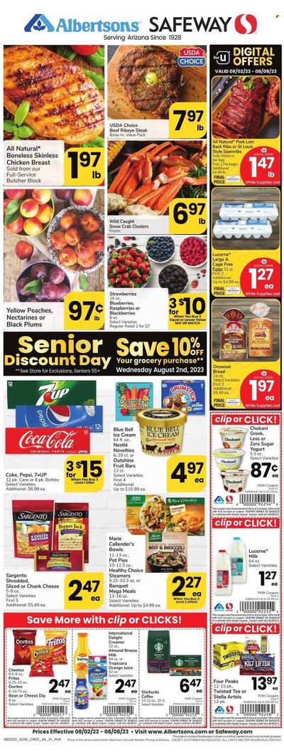 Safeway (AZ) Weekly Ad Flyer Specials August 2 to August 8, 2023