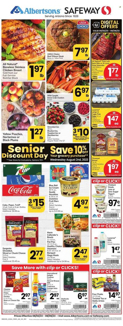 Safeway (AZ) Weekly Ad Flyer Specials August 2 to August 8, 2023