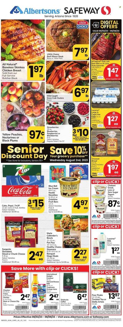 Safeway (AZ) Weekly Ad Flyer Specials August 2 to August 8, 2023