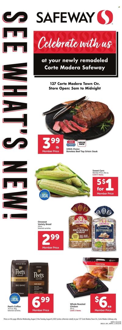 Safeway (CA) Weekly Ad Flyer Specials August 2 to August 8, 2023