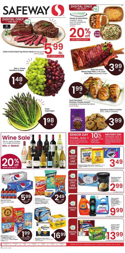 Safeway (CO) Weekly Ad Flyer Specials August 2 to August 8, 2023