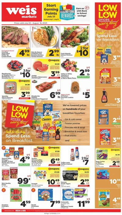 Weis (MD, NY, PA) Weekly Ad Flyer Specials July 20 to August 16, 2023