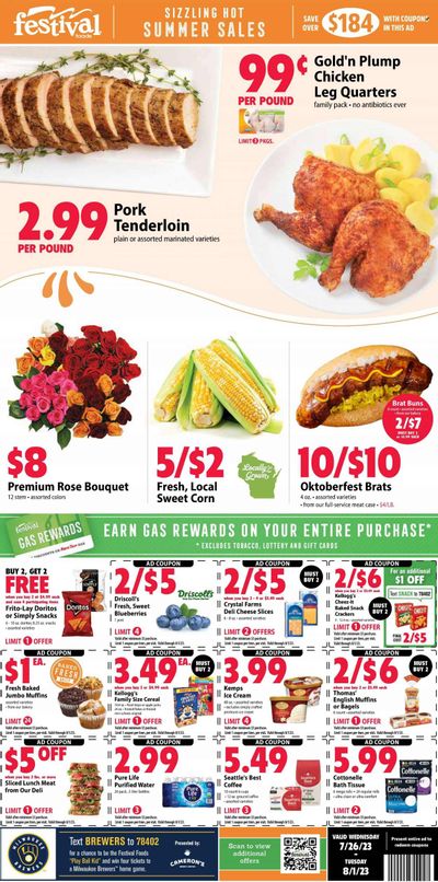 Festival Foods (WI) Weekly Ad Flyer Specials July 26 to August 1, 2023