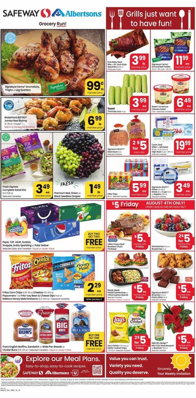 Safeway (ID) Weekly Ad Flyer Specials August 2 to August 8, 2023