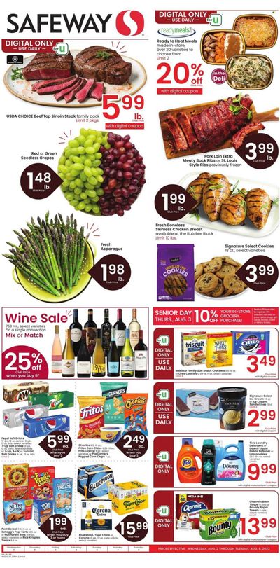 Safeway (MT) Weekly Ad Flyer Specials August 2 to August 8, 2023