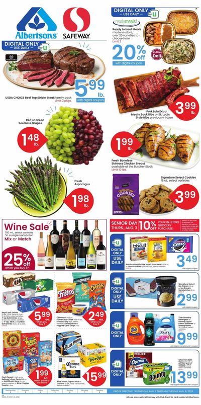 Safeway (MT) Weekly Ad Flyer Specials August 2 to August 8, 2023