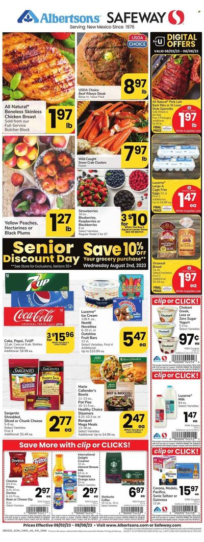 Safeway (NM) Weekly Ad Flyer Specials August 2 to August 8, 2023