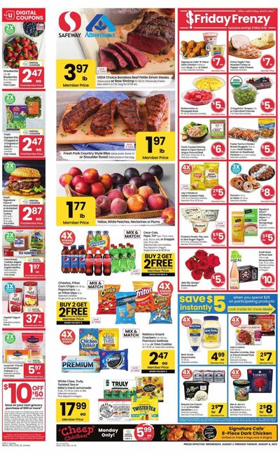 Safeway (OR, WA) Weekly Ad Flyer Specials August 2 to August 8, 2023