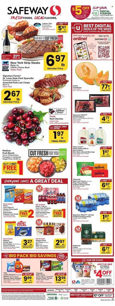Safeway (SD) Weekly Ad Flyer Specials August 2 to August 8, 2023