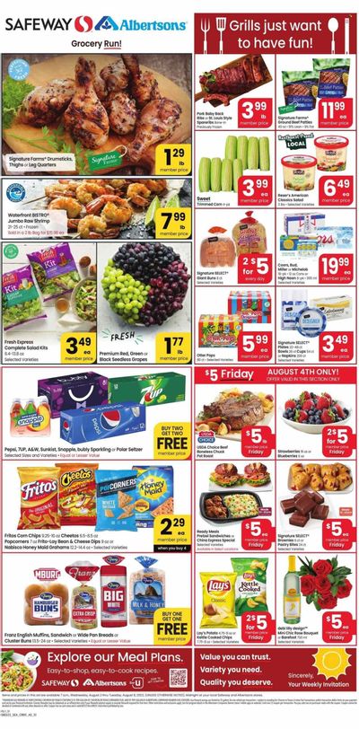 Safeway (WA) Weekly Ad Flyer Specials August 2 to August 8, 2023