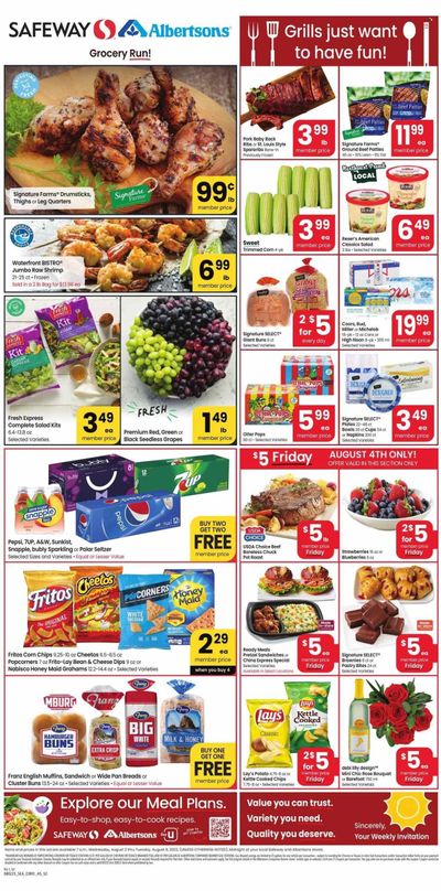 Safeway (WA) Weekly Ad Flyer Specials August 2 to August 8, 2023