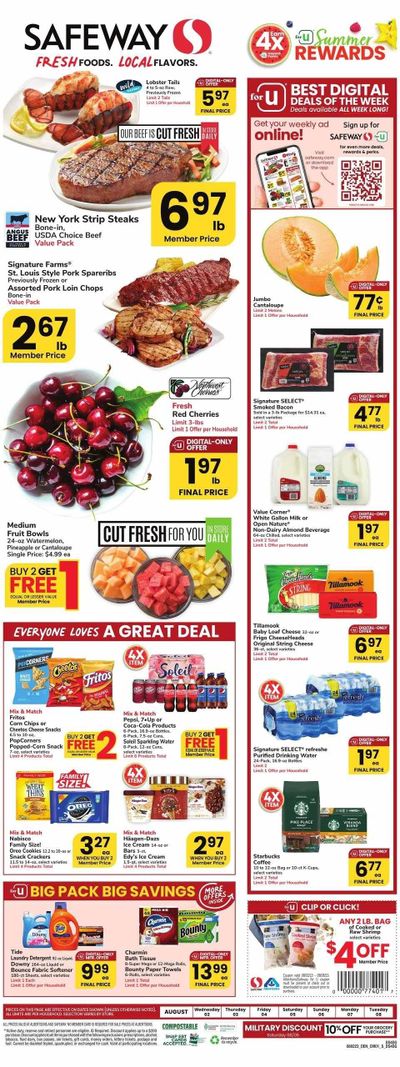 Safeway (WY) Weekly Ad Flyer Specials August 2 to August 8, 2023