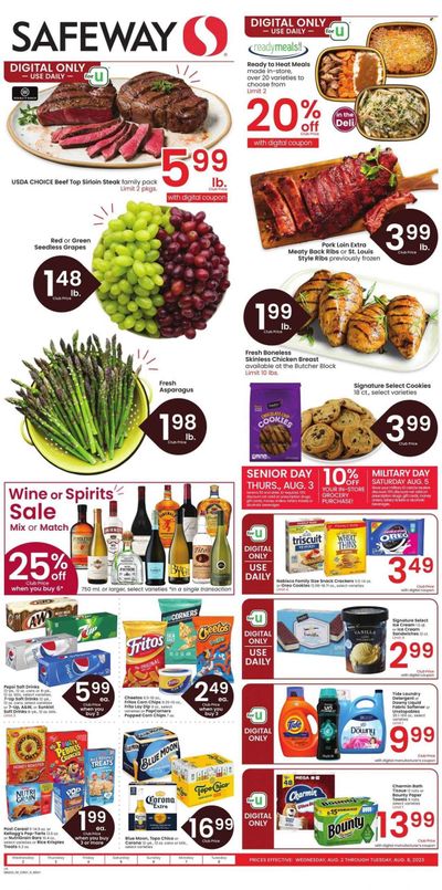 Safeway (WY) Weekly Ad Flyer Specials August 2 to August 8, 2023