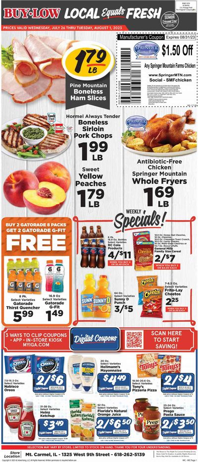 IGA (IL) Weekly Ad Flyer Specials July 26 to August 1, 2023