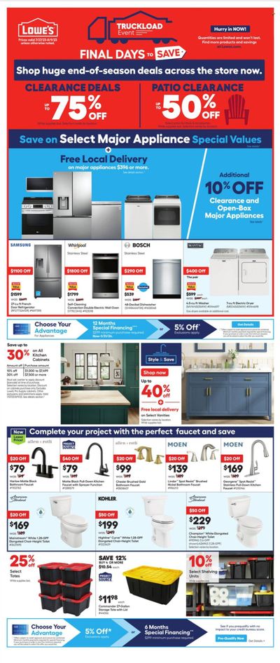 Lowe's Weekly Ad Flyer Specials July 27 to August 9, 2023