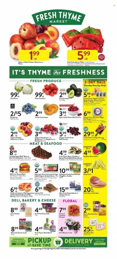 Fresh Thyme Weekly Ad Flyer Specials August 2 to August 8, 2023