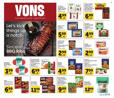 Vons (CA) Weekly Ad Flyer Specials July 26 to August 15, 2023