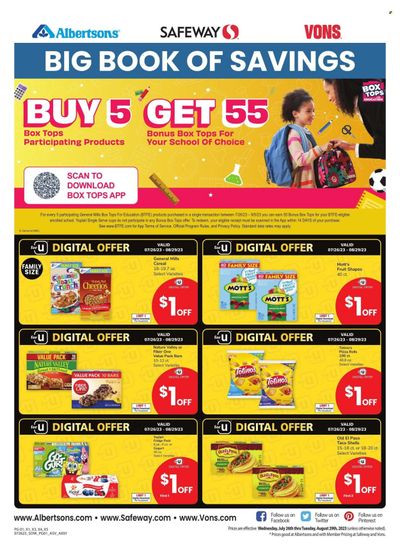 Vons (NV) Weekly Ad Flyer Specials July 26 to August 29, 2023