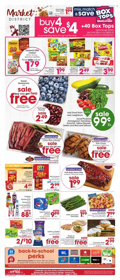 Giant Eagle (OH) Weekly Ad Flyer Specials July 27 to August 2, 2023
