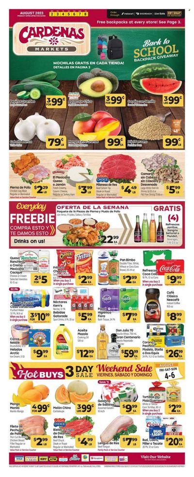 Cardenas (CA, NV) Weekly Ad Flyer Specials August 2 to August 8, 2023