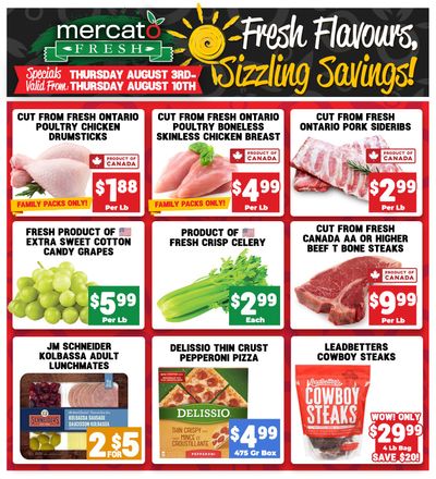 Mercato Fresh Flyer August 3 to 10