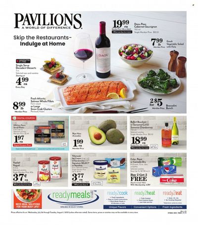 Pavilions (CA) Weekly Ad Flyer Specials July 26 to August 1, 2023