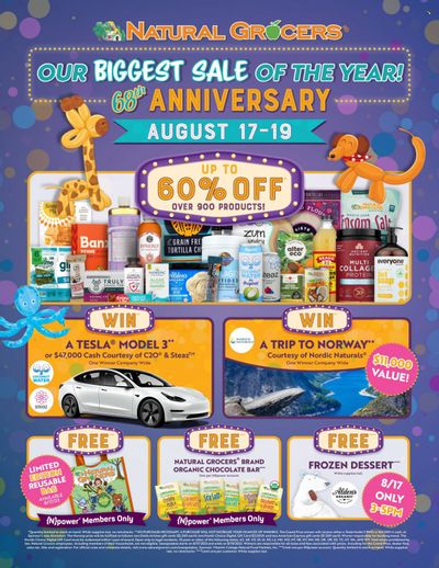 Natural Grocers Weekly Ad Flyer Specials August 17 to August 19, 2023