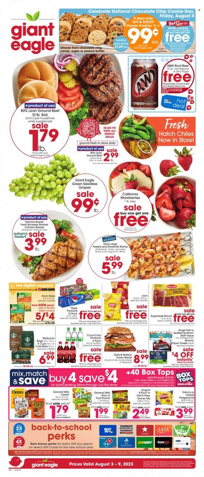 Giant Eagle (OH) Weekly Ad Flyer Specials August 3 to August 9, 2023