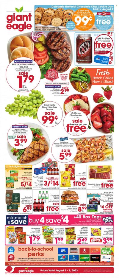 Giant Eagle (OH) Weekly Ad Flyer Specials August 3 to August 9, 2023
