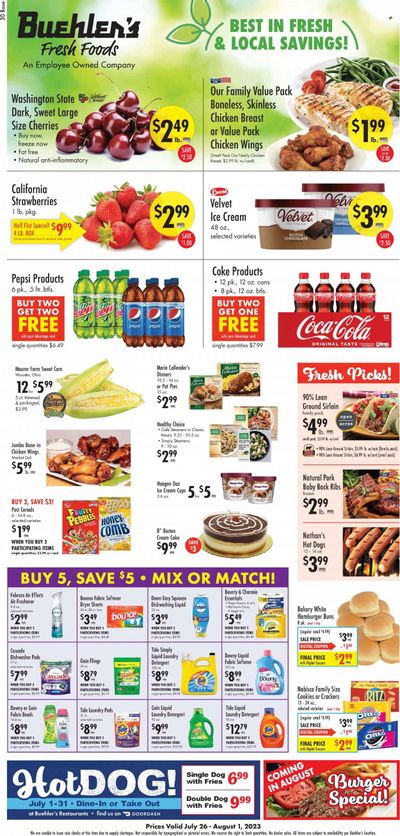 Buehler's (OH) Weekly Ad Flyer Specials July 26 to August 1, 2023