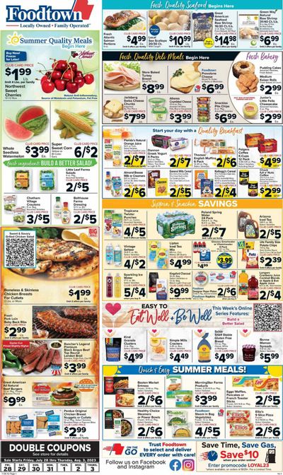 Foodtown (NJ, NY, PA) Weekly Ad Flyer Specials July 28 to August 3, 2023