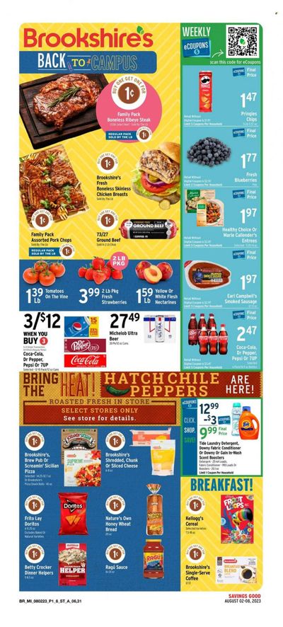 Brookshires (AR, LA, TX) Weekly Ad Flyer Specials August 2 to August 8, 2023